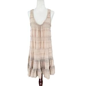 Y2K Moda International Lace Mini Tank Dress Womens Size MED Stretch Feminine